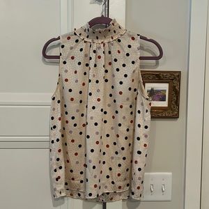 Sleeveless Ann Taylor silky blouse